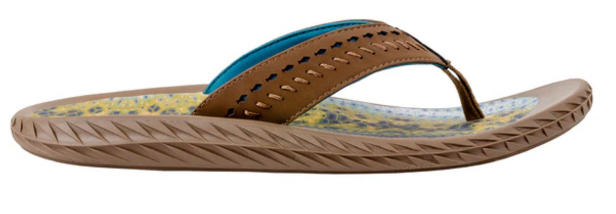 Korkers Fish Flip Bass DeYoung Mens 9 Flip Flops Sandals NIB Korkers Fish Flips — Big Y Fly Co main image 3