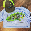 Load image into Gallery viewer, Unisex Carolina Blue Snook Long Sleeve Performance Shirt