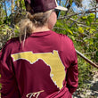 Load image into Gallery viewer, Garnet & Gold State Long Sleeve