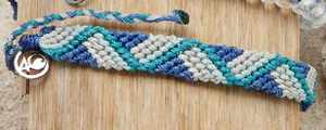 4Ocean Bali Riptide Braided Bracelet Blue Crush