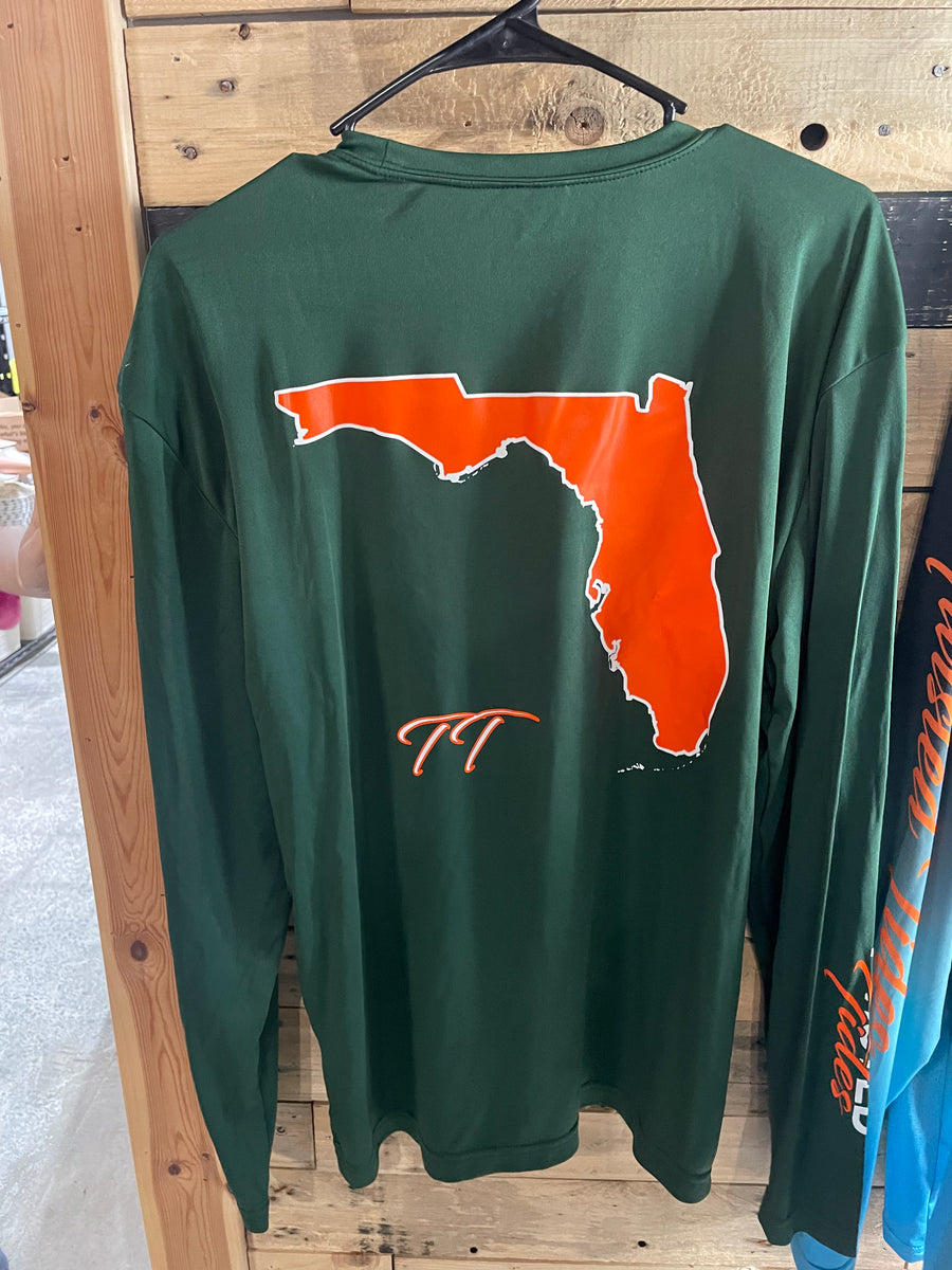 Green & Orange State Long Sleeve Shirt