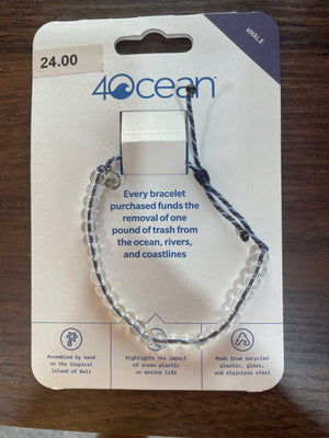 4 Ocean Recycled Plastic & Glass Bracelet - Seaside – Dandelion Jewelry